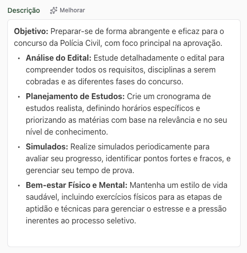 PlankoIA melhorando texto e formatação