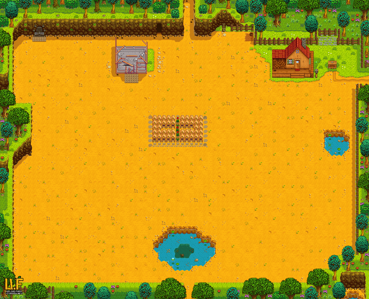 Лесная ферма Stardew Valley. Лесная ферма Stardew Valley планировка. Ферма 4 угла Stardew Valley. Stardew Valley ферма.