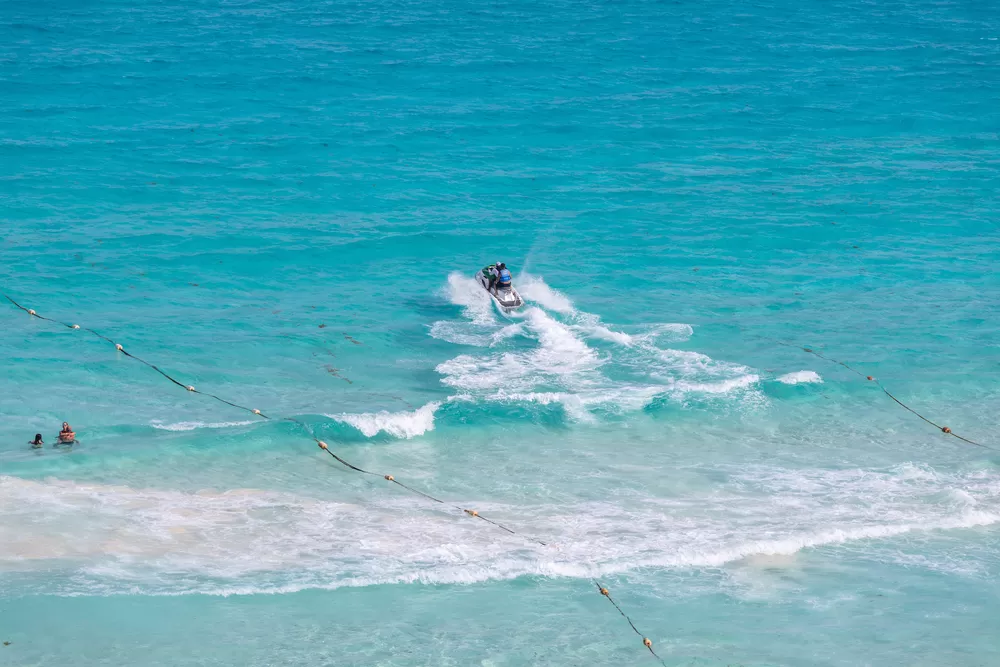 Jet skiing in Cancun