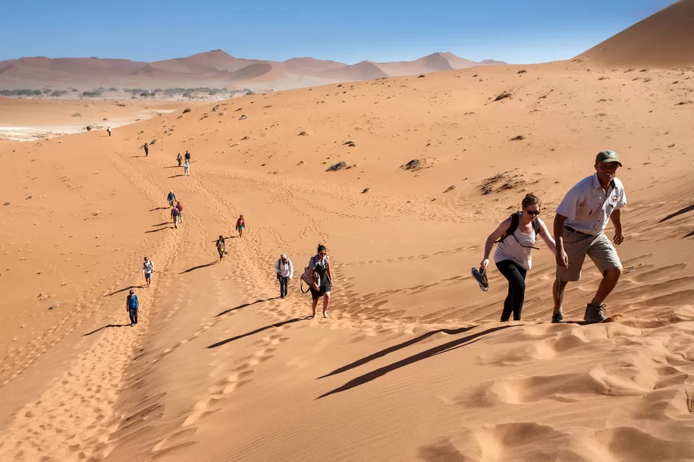 Hiking in Sossusvlei