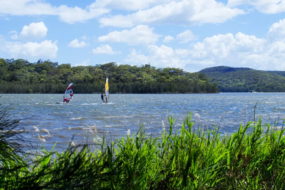 Windsurfing Narrabeen Lagoon