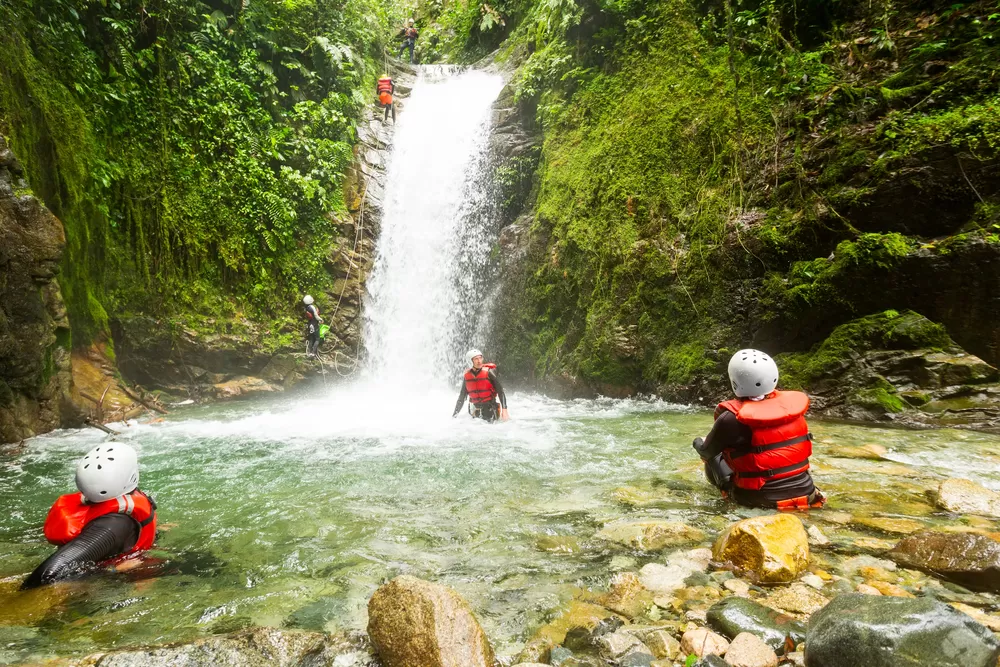 Canyoning in Baños de Agua Santa