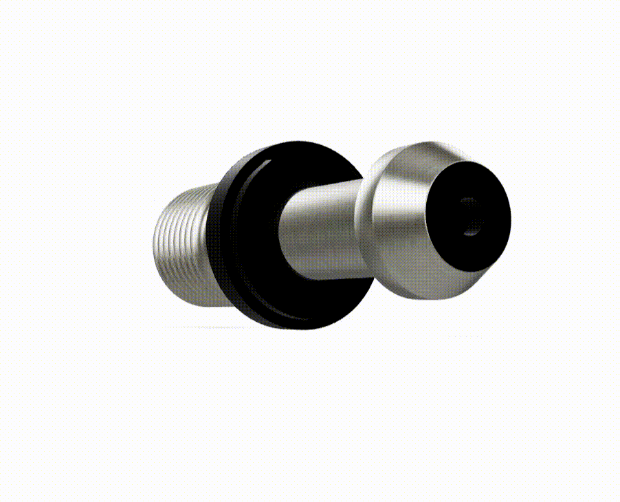 PINO DE FIXAÇÃO BT40 X 45 GRAUS ROSCA M16 COM PASSAGEM INTERNA