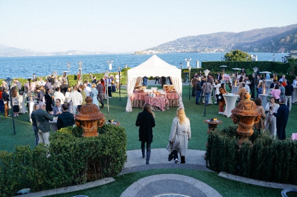 Outdoor event by the water