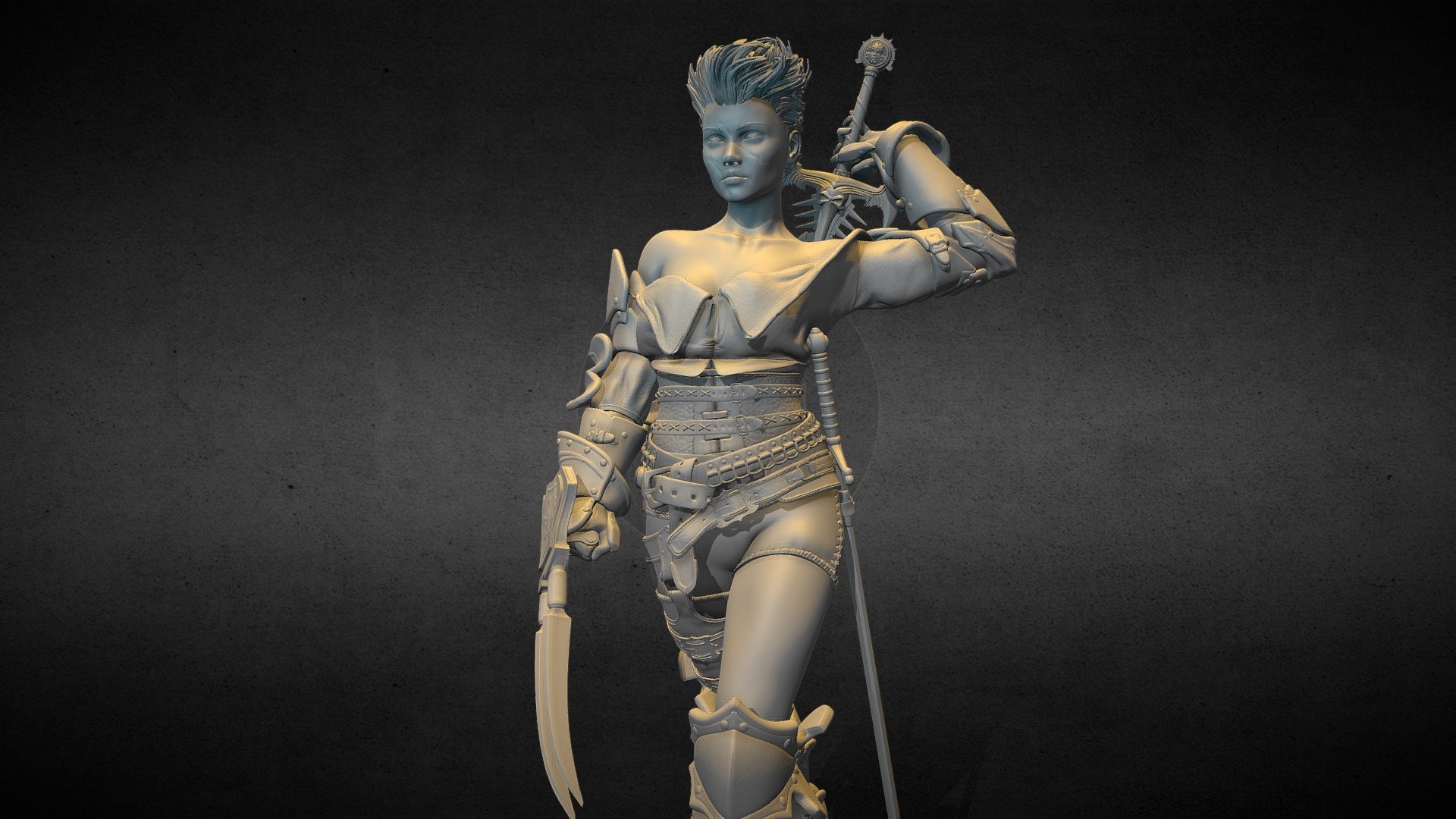 Tarian the mercenary. 3d Printable