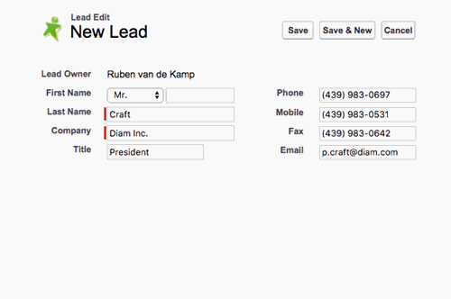 New lead