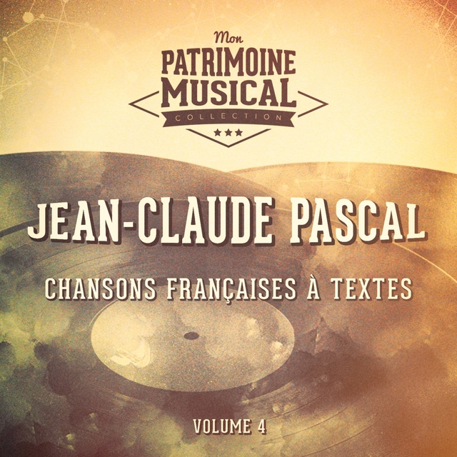 Couverture de Chansons françaises à textes : Jean-Claude Pascal, Vol. 4