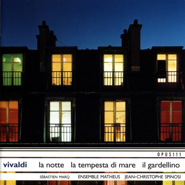 Couverture de Vivaldi: la Notte, la Tempesta di Mare, Il Gardellino