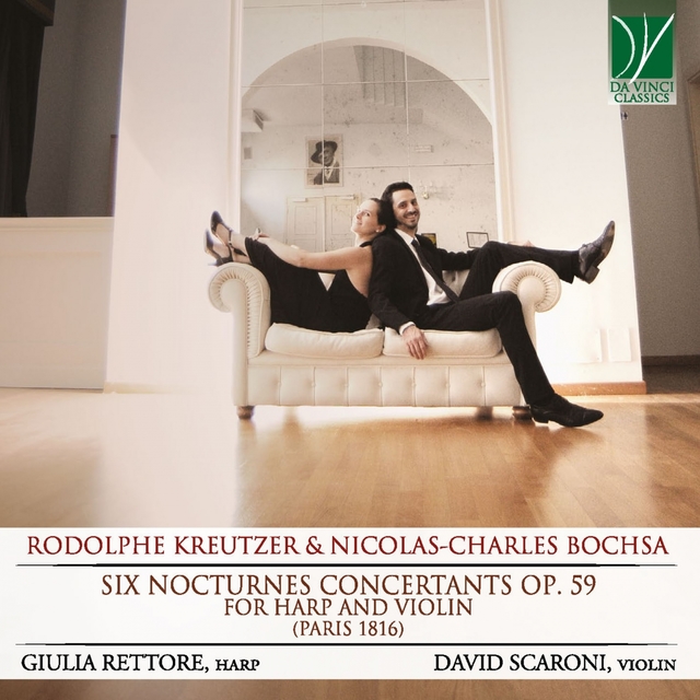 Couverture de Rodolphe Kreutzer & Nicolas-Charles Bochsa: Six Nocturnes Concertants Op. 59, for Harp and Violin