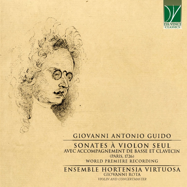 Couverture de Giovanni Antonio Guido: Sonates à violon seul avec accompagnement de basse et clavecin