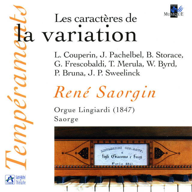 Couverture de Les caractères de la variation (Orgue Lingiardi, Saorge)