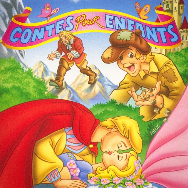 Couverture de Contes pour enfants, Vol. 1 (Le Petit Poucet / Tom Pouce / La Belle au bois dormant / Jean le Veinard)