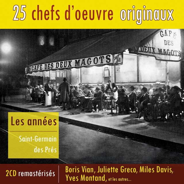Couverture de Les années Saint-Germain des Prés (25 chefs d'oeuvre originaux)