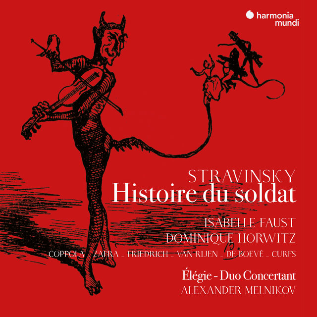 Couverture de Stravinsky: Histoire du soldat (version française), Élégie, Duo concertant