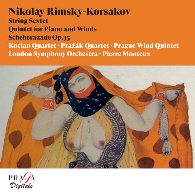 Couverture de Nikolay Rimsky-Korsakov: String Sextet, Quintet for Piano and Winds, Schéhérazade