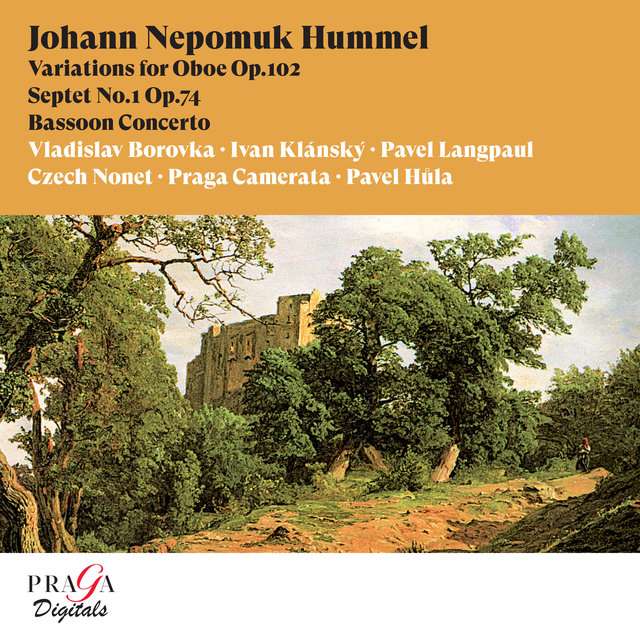Couverture de Johann Nepomuk Hummel: Variations for Oboe, Septet No. 1, Bassoon Concerto