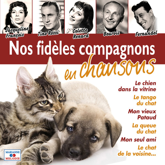 Couverture de Nos fidèles compagnons en chansons