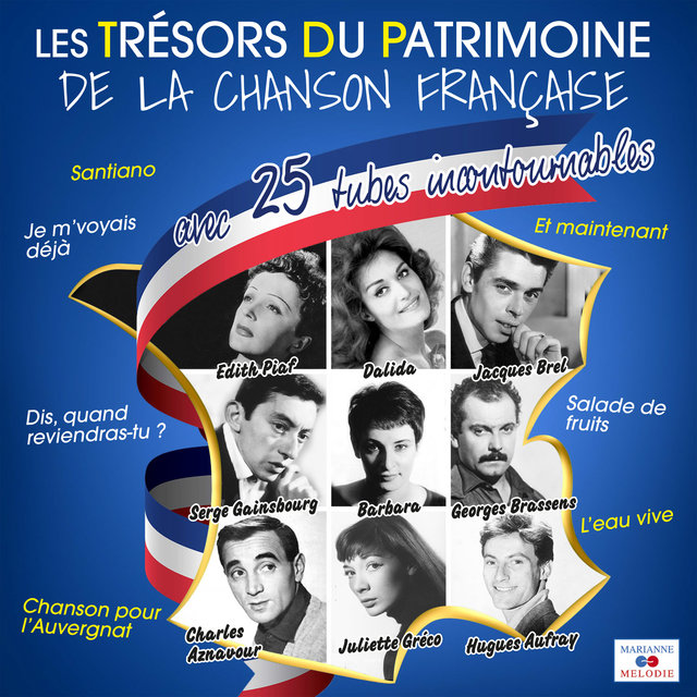 Couverture de Les trésors du patrimoine de la chanson française