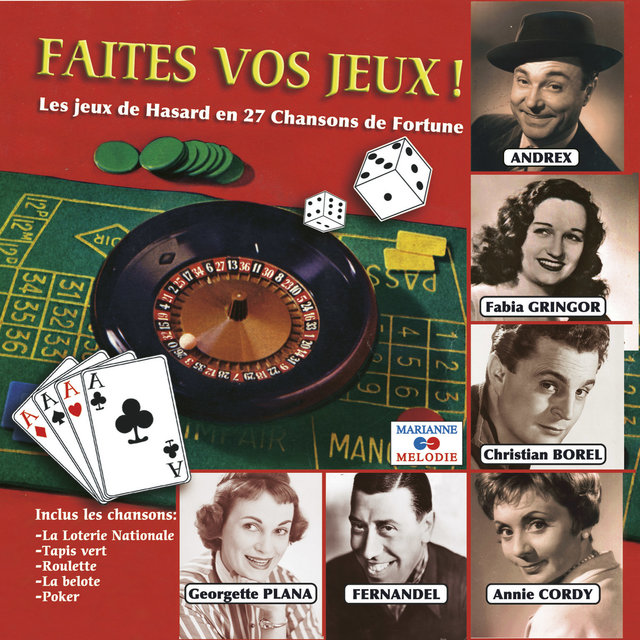 Couverture de Les jeux de hasard en 27 chansons de fortune