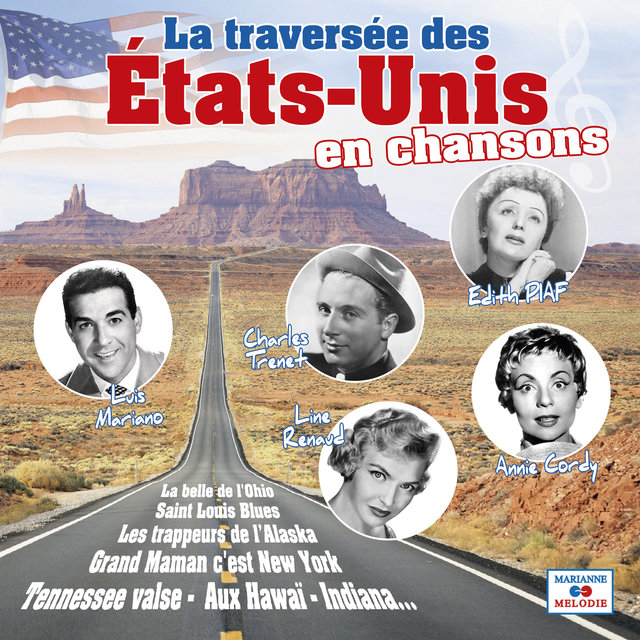 Couverture de La traversée des États-Unis en chansons