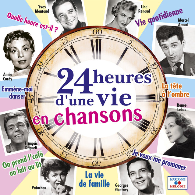 Couverture de 24 heures d'une vie en chansons