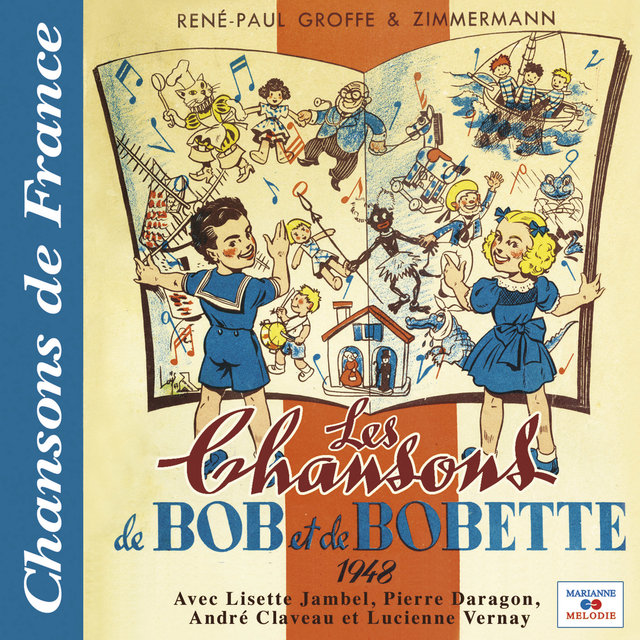 Couverture de Les chansons de Bob et Bobette 1948 (Collection "Chansons de France")