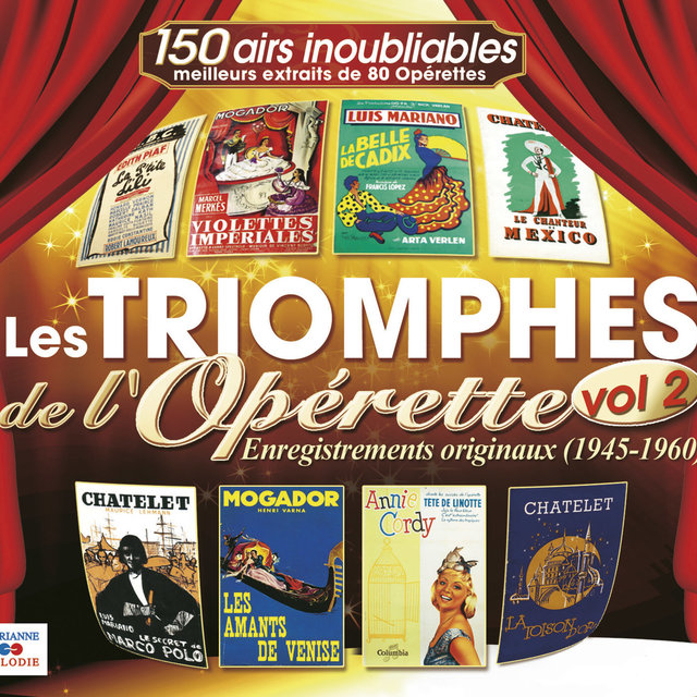Couverture de Les triomphes de l'opérette, Vol. 2 (1945-1960)