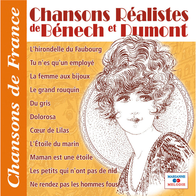 Couverture de Chansons réalistes de Bénech et Dumont (Collection "Chansons de France")