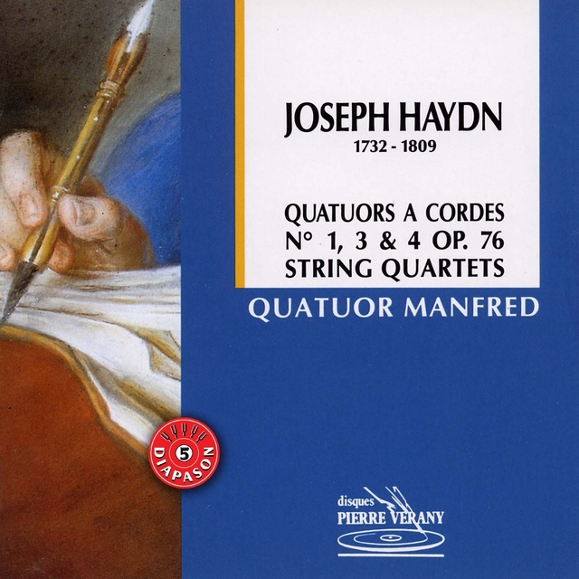 Couverture de Haydn : Quatuors à cordes No.1, 3 & 4, Op.76