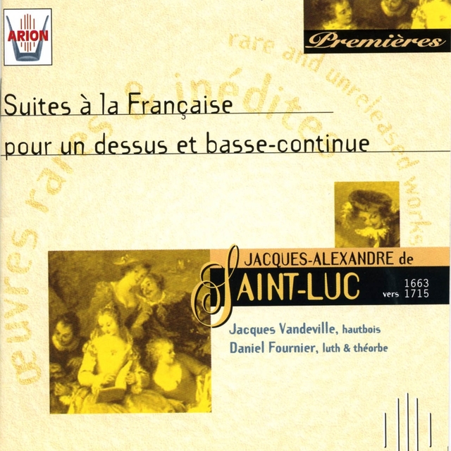 Couverture de Saint-Luc : Suites à la française pour un dessus et basse-continue