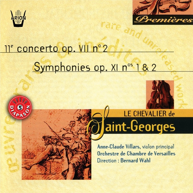 Couverture de Saint-Georges : Concerto No. 2, Op. VII - Symphonies No. 1 & 2, Op. XI