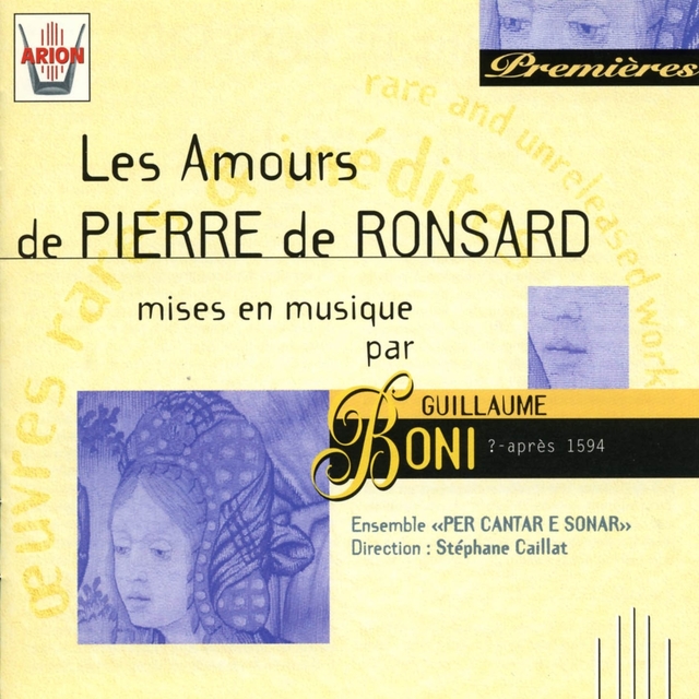 Couverture de Boni : Les amours de Pierre de Ronsard