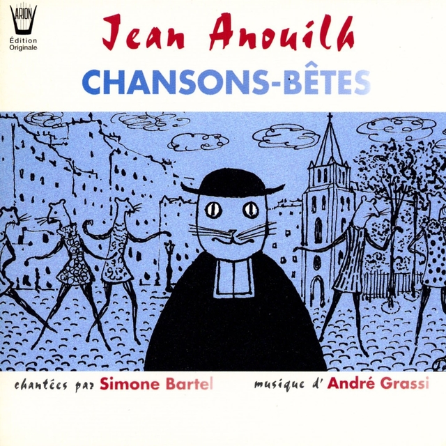 Couverture de Jean Anouilh : Chansons-bêtes