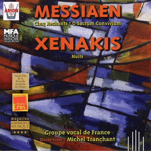 Couverture de Messian : Cinq Rechants - Xenakis : Nuits