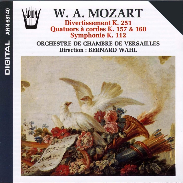 Couverture de Mozart : Divertissement, Quatuors à cordes, Symphonie