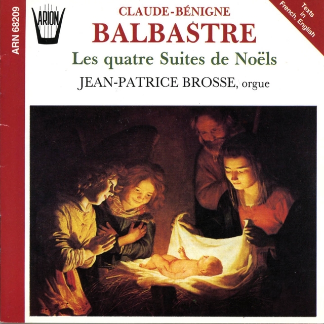 Couverture de Balbastre : Les quatre suites de Noëls