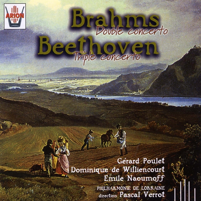 Couverture de Brahms : Double concerto - Beethoven : Triple concerto