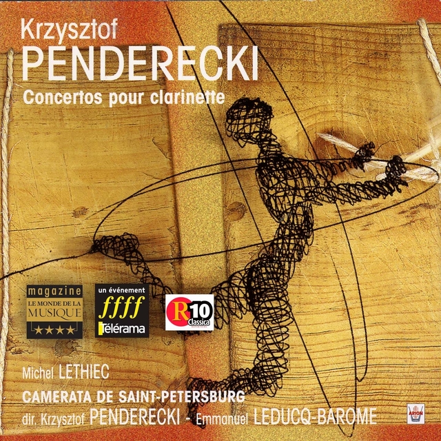 Couverture de Penderecki : Concertos pour clarinette