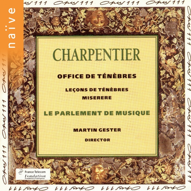 Couverture de Charpentier: Leçons des Ténèbres