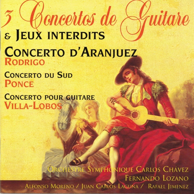 Couverture de 3 concertos de guitare & Jeux interdits