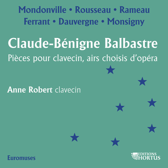 Couverture de Balbastre: Pièces pour clavecin, airs choisis d'opéras