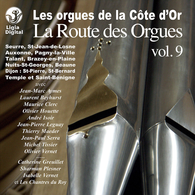 Couverture de La route des orgues, Vol. 9 : Les orgues de la Côte d'Or