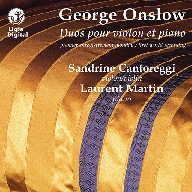 Couverture de Onslow: Duos pour piano et violon