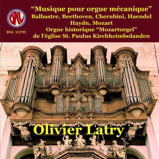 Couverture de Musique pour orgue mécanique