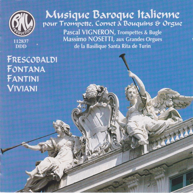 Couverture de Musique baroque italienne pour trompette et orgue