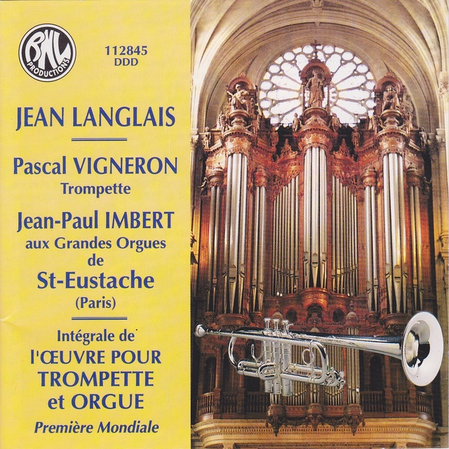 Couverture de Intégrale de l'œuvre pour trompette et orgue