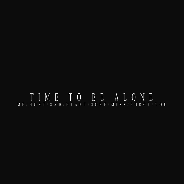 Couverture de Time to be alone