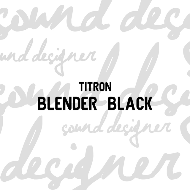 Blender Black