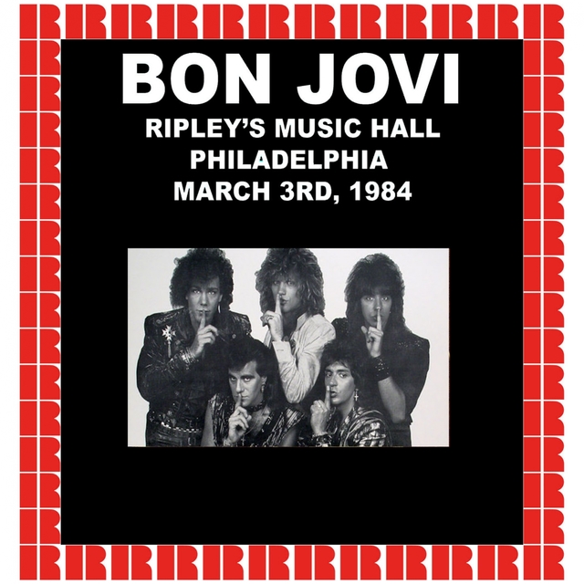 Couverture de Ripley's Music Hall, Philadelphia, March 3rd, 1984