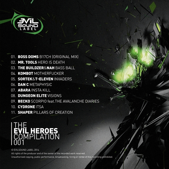 Couverture de The Evil Heroes Compilation, Vol. 1